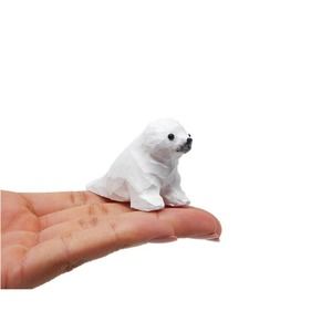 White Seal Figure Statue Baby Pup Decor